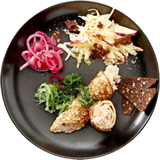 Pandekager m/skaldyr